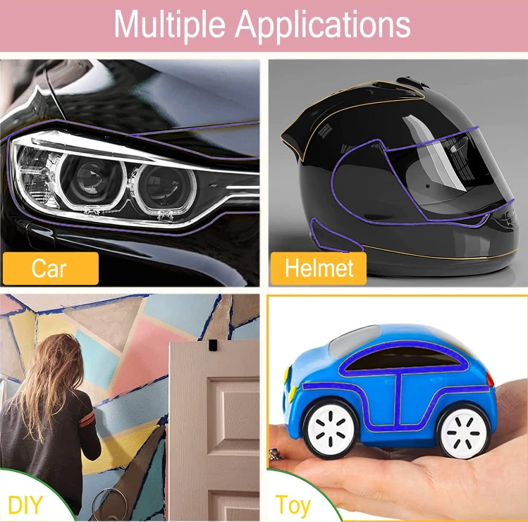 SKmax 1/4" X 33YDS Blue Vinyl Fine Line Masking Tape - Image 3 of 4