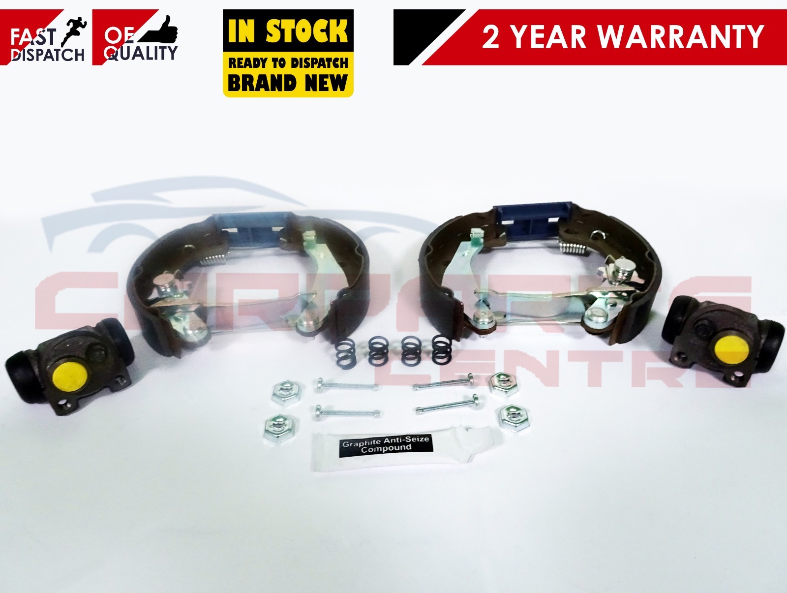 FOR CITROEN SAXO 106 REAR BRAKE SHOES ADJUSTERS WHEEL CYLINDERS KIT 3