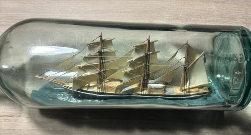 Boat In Bottle French Bateau En Bouteille - Imagen 4 de 9