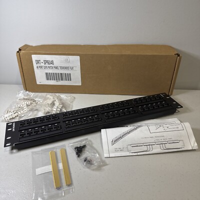 Ortronics OR-SP6U48  TechChoice 48 Port Patch Panel Cat6