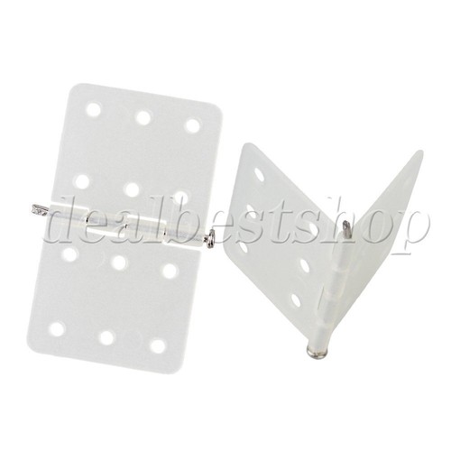 10x Beige Pinned Hinges for DIY RC Airplane Plastic and Metal Material - Picture 5 of 8