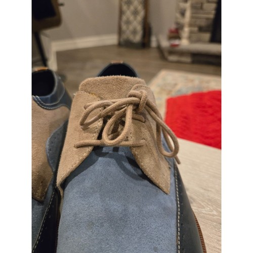 Zapatos Oxford Stacy Adams Kitt punta de ala para hombre 9,5 multicolor dos tonos - Imagen 2 de 10