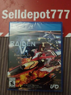 Raiden V: Director's Cut -- Limited Edition (Sony PlayStation 4, 2017) Brand New
