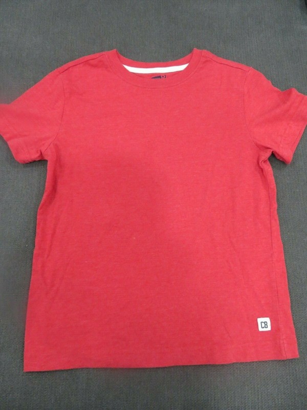 CRAZY 8  RED T-SHIRT  SHIRT SZ: 7/8