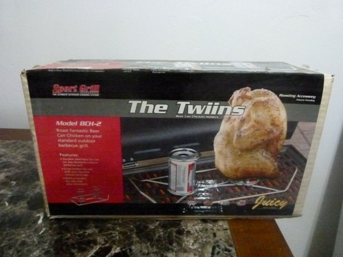 The Twins- Beer Can Chicken holder- Model BCH-2- Used