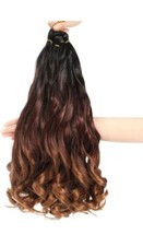 Ayana 8 Packs French Curly Braiding Hair 22 Inch Long Bouncy Loose Wavy BLACK