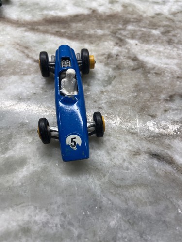 1960s MATCHBOX LESNEY LOTUS RACING CAR #19 & BRM RACING CAR #52 TOYS - Picture 4 of 13