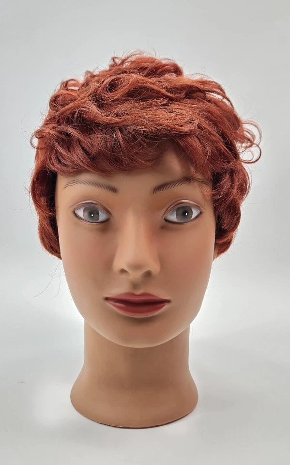 Motown Tress Short Curly Kanekalon Synthetic Brown Copper Wig 009440 - Image 2 of 4