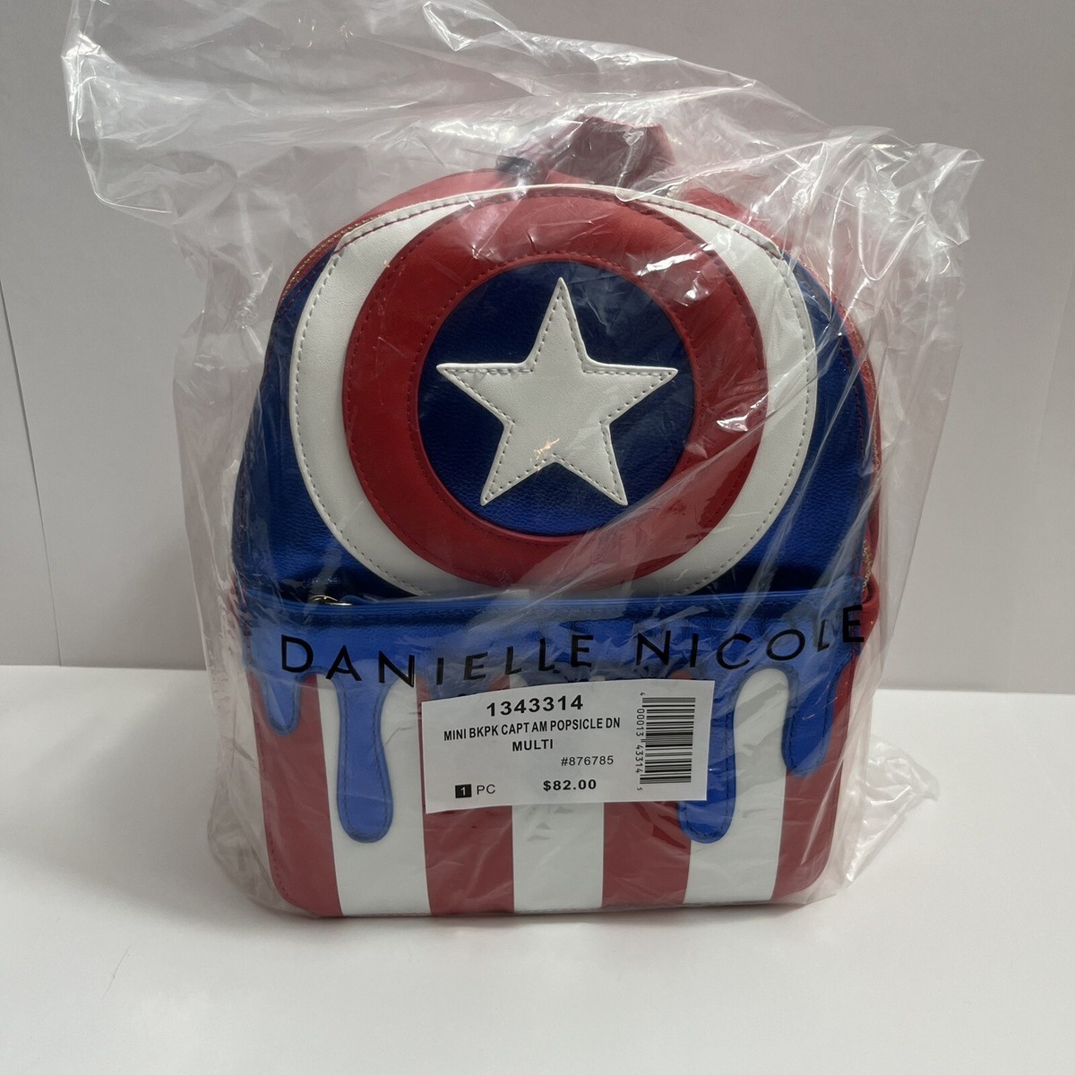 Captain America Popsicle mini backpack DANIELLE NICOLE Marvel Captain America Mini Backpack  main image 3