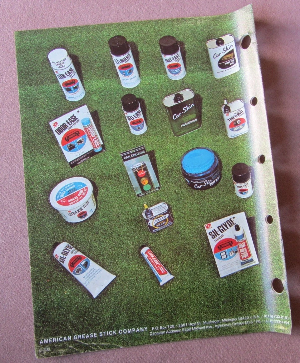 1980 AGS American Grease Stick Company Catalog Lubricants Oil Epoxy  Muskegon MI | eBay