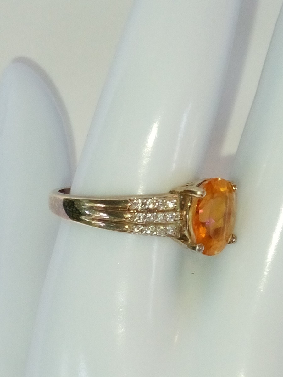 SILVER925 ORENGE STONE RING/シルバー/リング SILVER925 ORENGE STONE RING/シルバー/リングの通販 by よし's