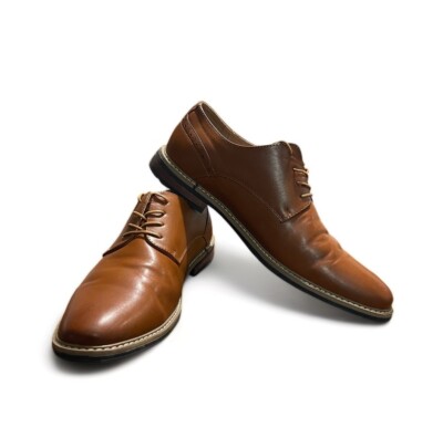 Brown Oxford Formal Shoe (US 11) Men Brown Oxford Brogue Genuine Leather Formal Shoes  main image 3