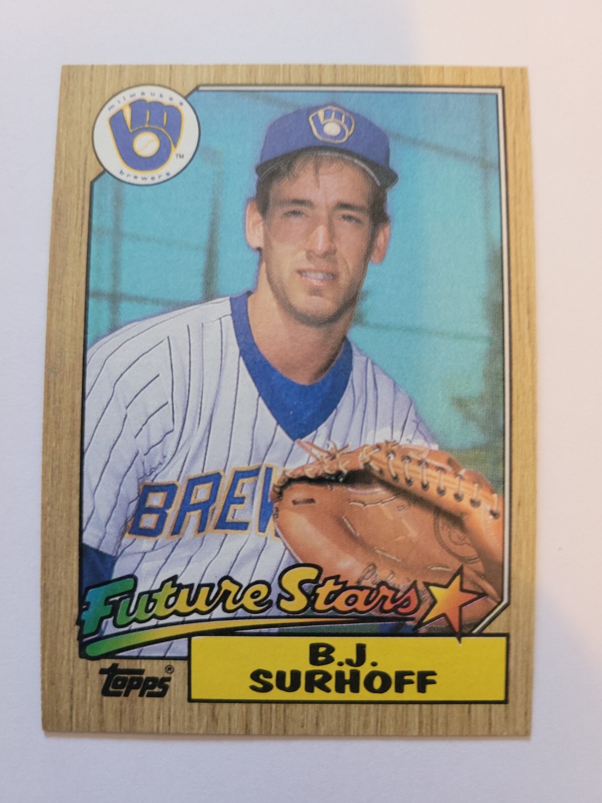 1987 TOPPS B.J. SURHOFF #216 NM