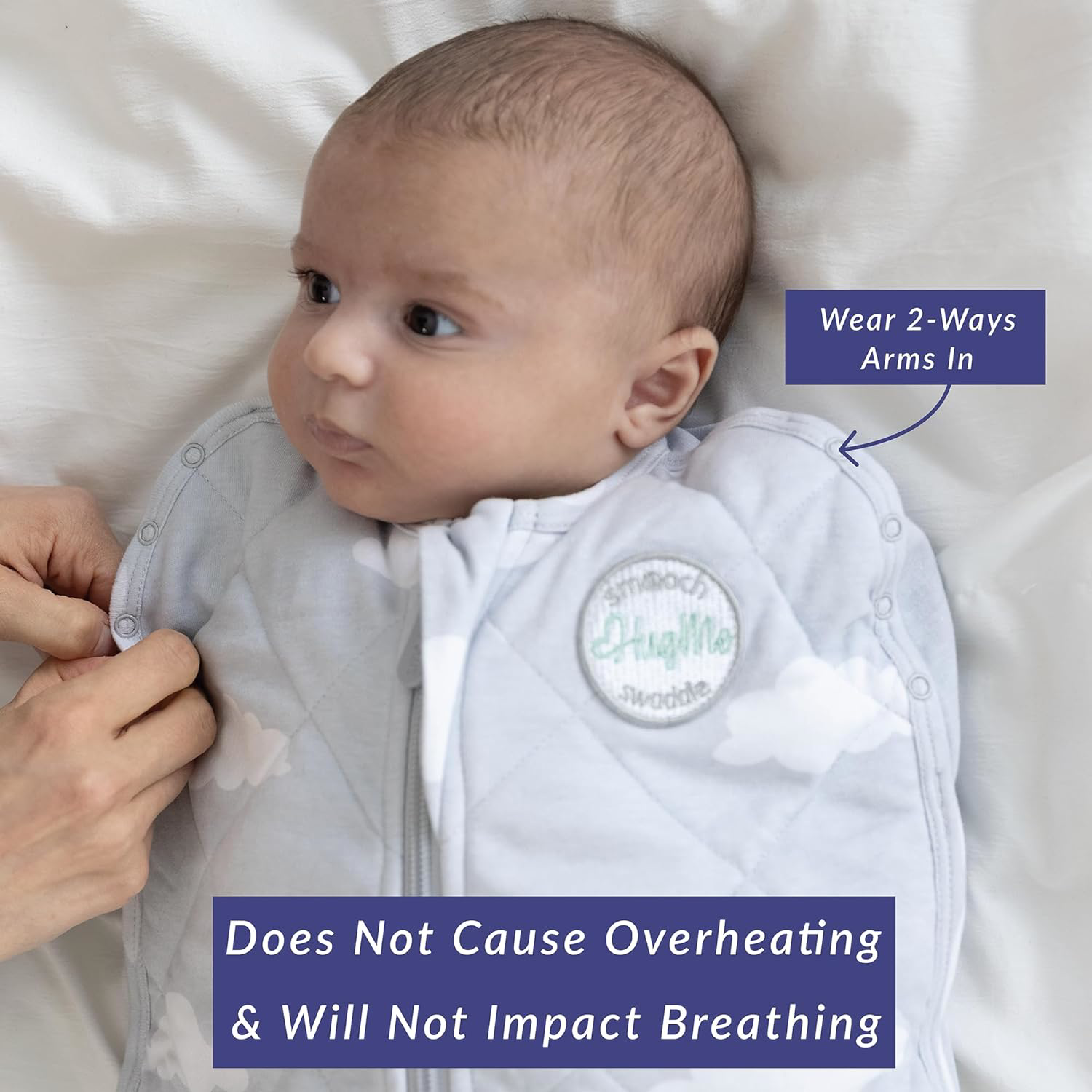 HugMe™ Weighted Baby Swaddle Blanket for 06 Months Newborn/Infant