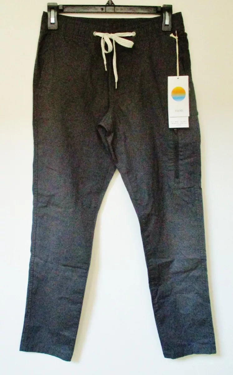 VUORI Women's RIPSTOP Pants MED Long CHARCOAL Grey Organic Cotton NWT $98  MSRP