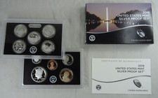 2019-s Silver Proof Set Coa Box 10 Coins 90% Us Mint No Cent