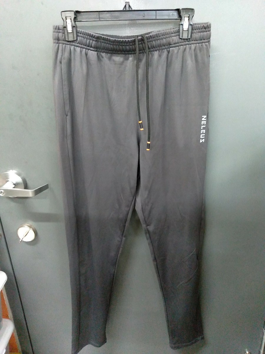 Neleus Mens Gray Athletic Sweatpants Sz M