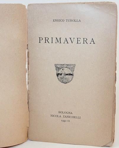Primavera 1931 SIGNIERT Erstausgabe Enrico Turolla - Bild 3 von 5