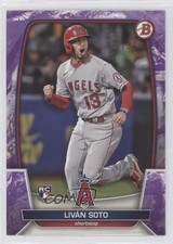 2023 Bowman Purple Pattern 134/199 Livan Soto Liván Soto #46 0nr3