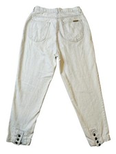 Vintage PS Gitano Jeans Denim Womens 16 Regular High Rise Snap Cuff Made USA 90s