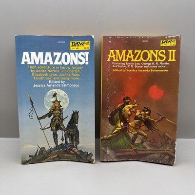 Amazons! & Amazons II Edited by Jessica Amanda Salmonson DAW 1st Printing x 2