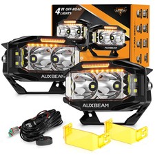 Auxbeam 472w 6960lm Spot Beam Side Shooter Led Rectangular Pod Lights Amber Drl