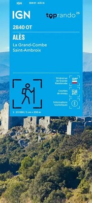 2840OT Alès | 1:25000 | Französisch | (Land-)Karte | 2026 | IGN Frankreich