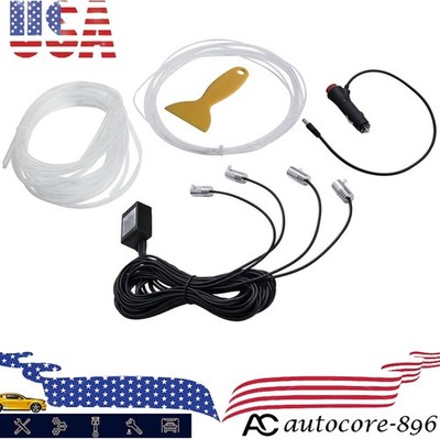 4M RGB LED Car Interior Fiber Optic Strip Atmosphere Light App Control DC12V