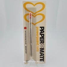 Vintage Paper Mate Jumbo PowerPoint Refill Red Medium USA NEW