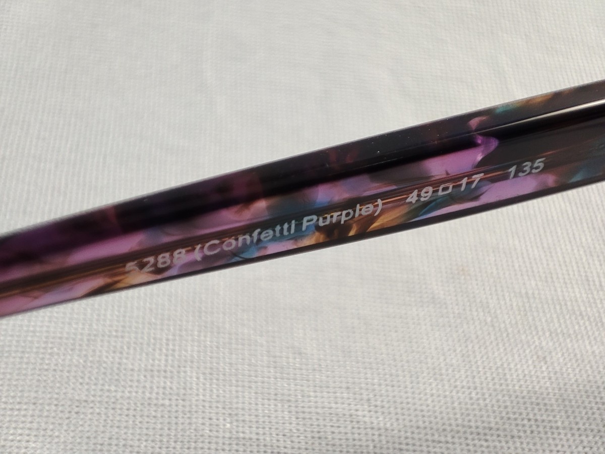 Coach HC 6065 5288 Lanie Confetti Purple Eyeglasses Frames  display picture 3