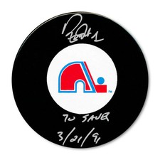 Ron Tugnutt Quebec Nordiques Autographed Puck