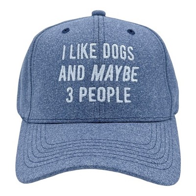 Funny Baseball Cap I Like Dogs and Maybe 3 People Hat Funny Puppy Pet Lovers Cap