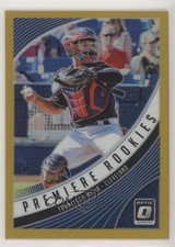 2018 Panini Donruss Optic Premiere Rookies Gold Prizm 8/10 Francisco Mejia k5t