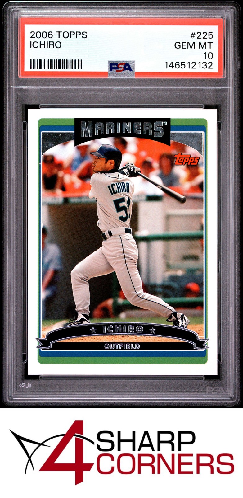 2006 TOPPS #225 ICHIRO SUZUKI MARINERS HOF PSA 10