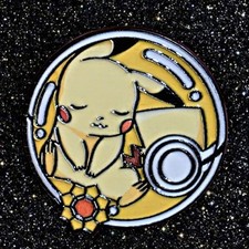 Kawaii Pikachu Pokeball Enamel Pin Cute Sleeping Pokemon Collector Gift