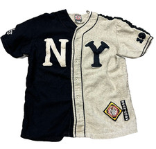 VTG BLACK BALL CLASSICS NEW YORK YANKEES 1935 #24 BASEBALL JERSEY SZ L (6)