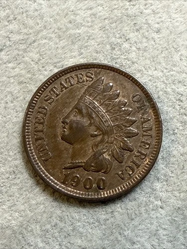 1900 Indian Head Cent Penny FULL LIBERTY VF / XF Nice Coin See Pics 7941