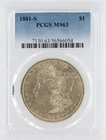 1881-S Morgan Silver Dollar PCGS MS63 S$1 San Francisco Minted No Reserve