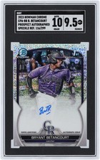 Bryant Betancourt Rockies Signed 2023 Bowman Chrome #CPA-BB #116/299 SGC 9.5/10