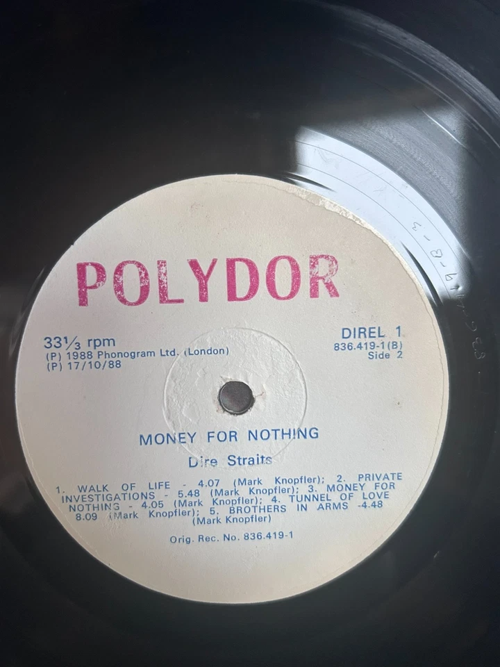 Dire Straits Superb RARE Zimbabwe Pressing Money is For Nothing Police, Floyd - Image 4 of 4