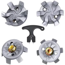 51 Pcs Golf Shoe Spikes Replacements Set 50 Golf Shoe Cleats with 1 Black Cle...