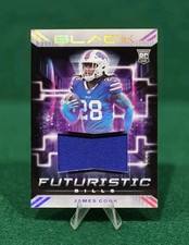 James Cook Rookie (Silver) /99 2022 Panini Black Futuristic #FUT-JCO 