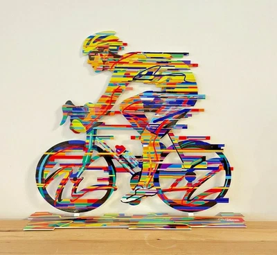 David Gerstein Handarbeit Pop Art Metall Modern Art Skulptur Ridder " Champion " - Bild 1 von 4