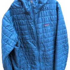 Patagonia Nano Puffer Jacket Full Zip Hooded Quilted Lightweight Men Sz XL