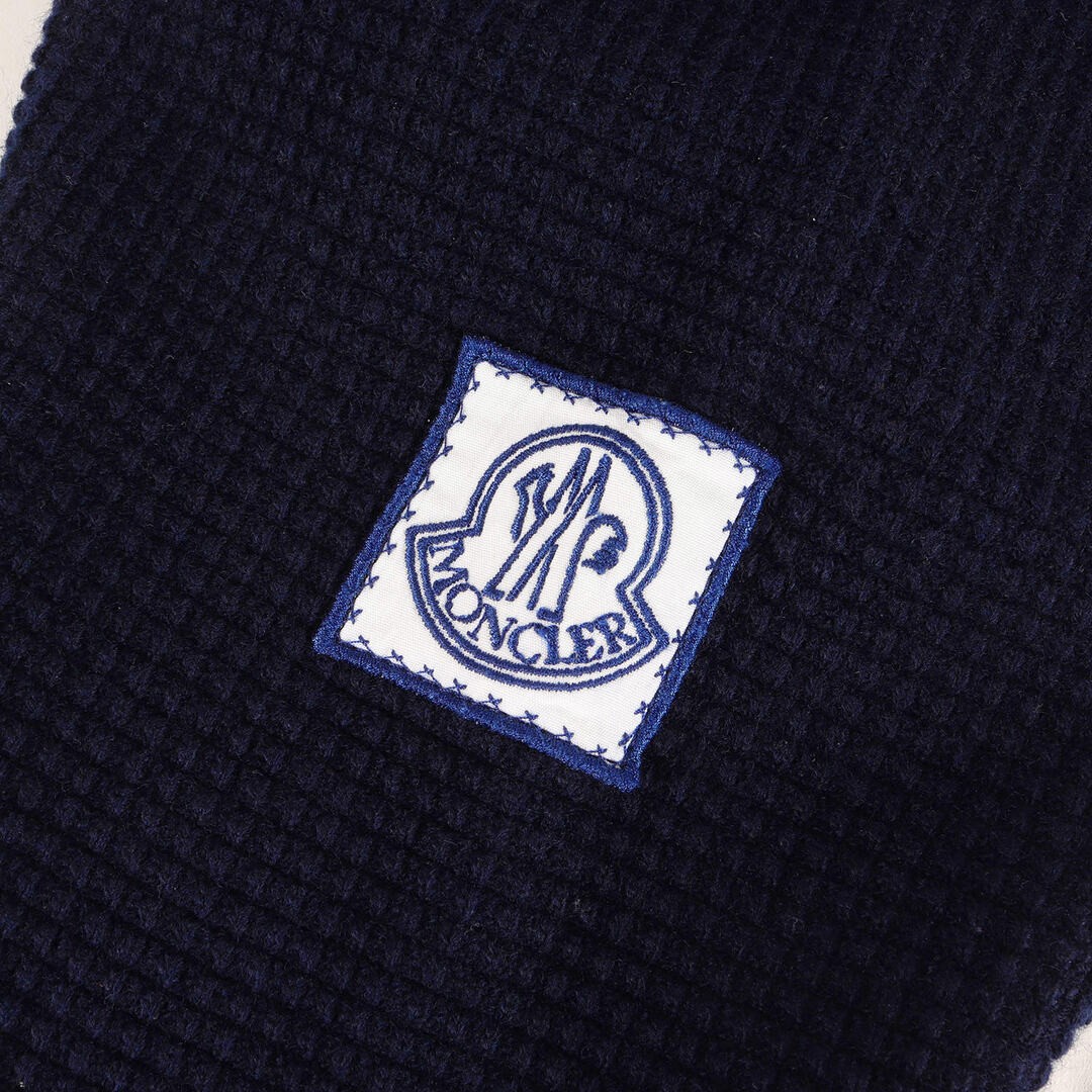 MONCLER GAMME BLEU Gum Blue Knit Navy Size: M Tri Color Ribbed Used BEEG-0 thumbnail 5