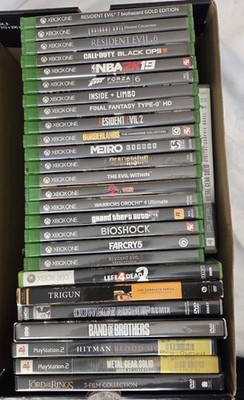 Video Game /DVD Lot Xbox One PS2 PS3 360 Dark Souls Resident Evil Suikoden III 