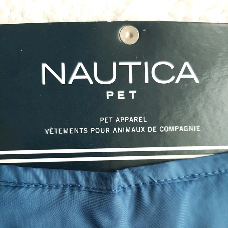 Nautica Pet Large Reversible Dog Vest Navy and Cream. - Image 4 of 4