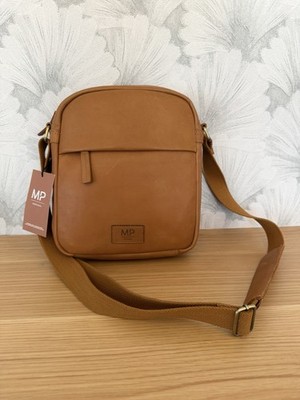 MP Leather-Portugal's Finest Leather Designer-Saddle Crossbody Shoulder Bag NWT