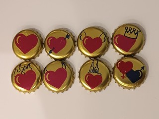 Lote Set Completo 8 Chapas Beer Caps Kronkorken Cerveza Alemania Germany Tappi