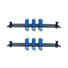 2 PCS 6 Fibers LC to LC Duplex Single Mode Patch Panel LGX Compatible Adapters